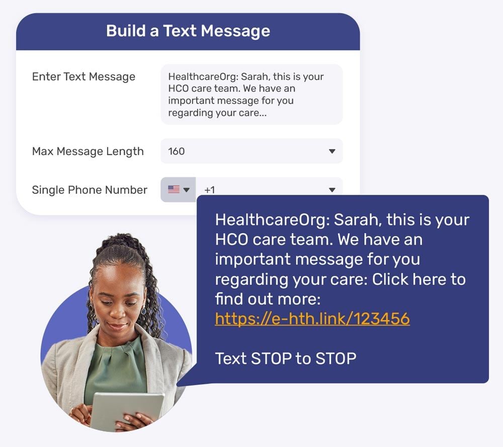 Build a text message